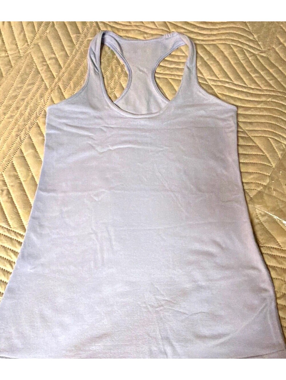 lululemon athletica Womens Lavender Racerback Tank Top Size 8 Nylon Stretch Gym